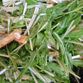 柚ゆずyuzu's cooksnap of when they made みず菜と油揚げのサラダ.