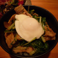 ブドウ畑's cooksnap of when they made とろとろ豚とシャキっと水菜のすき煮温玉丼.
