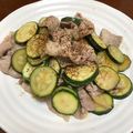 イヌチン's cooksnap of when they made ズッキーニと豚肉のぽん酢炒め地中海風！？.