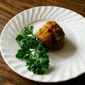 栗丸うさぎ's cooksnap of when they made お弁当に☆カボチャの煮物で茶巾しぼり。.
