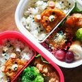 ＊ミャーコ＊'s cooksnap of when they made 玉ねぎ天でリラックマ弁当☆キャラ弁.