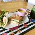 komutatata's cooksnap of when they made ☆野菜炒めと目玉焼きのトーストサンド☆.