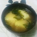 NAOばあさん's cooksnap of when they made わかめがシャキッ！じゃがいも味噌汁.