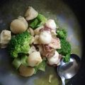 Yswarrior's cooksnap of when they made 生タコとブロッコリーのアヒージョ.