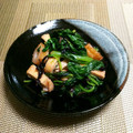 dekomaruuu's cooksnap of when they made 夏♪ひゆ菜（バイアム）とお揚げの炊いたん.