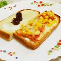 旦那は皿洗い's cooksnap of when they made ピリ辛キムチのトロッとトースト.