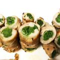 USAMiho's cooksnap of when they made わさび菜の簡単肉巻き.