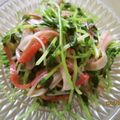 chako106HM's cooksnap of when they made カニカマと豆苗のポン酢和え.