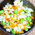 nosso's cooksnap of when they made 余り物で彩りチャーハン.