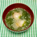 にきけん's cooksnap of when they made ベビーホタテとわかめの味噌汁.