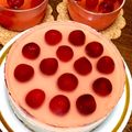 そら時間's cooksnap of when they made さくらんぼゼリーのレアチーズケーキ.
