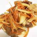 ☆aporo☆'s cooksnap of when they made ☆かさ増し☆肉巻き豆腐の南蛮漬け☆.