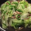 ソワカ's cooksnap of when they made レタスとぶなしめじの炒めもの.