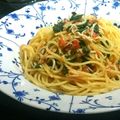 toccot's cooksnap of when they made トマトとしらすのパスタ♡.
