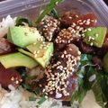 くろんぼぺんぎん's cooksnap of when they made 鰹とアボカドの韓国風漬け丼.