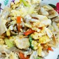 kayochi516's cooksnap of when they made アスパラと豚バラの玉子炒め.