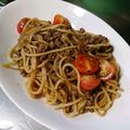 ma04tsu's cooksnap of when they made ワンポットパスタ♪甘辛すき焼き風.
