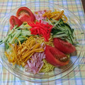 ラリー＆サラ's cooksnap of when they made 暑い日に簡単冷やし中華.
