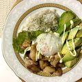 sktーk's cooksnap of when they made アボカドと鶏照り焼き✿マヨネーズ丼.