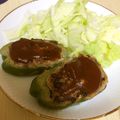 Luna811's cooksnap of when they made 豆腐を使ったピーマンの肉詰め.