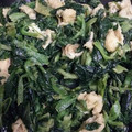 rinnbou's cooksnap of when they made ほうれん草と油揚げのピリ辛マヨ炒め.