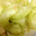 まつ☆ちえ's cooksnap of when they made 簡単！ごま油香る瓜の酢の物.