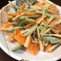 ⊃蜜柑⊂'s cooksnap of when they made しゃきしゃき感がたまらないごぼうサラダ.