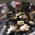 クックM2FU06☆'s cooksnap of when they made 超簡単！朝食にも♪豆腐とワカメの白和え.