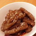 まおにゃん426's cooksnap of when they made お弁当に！ピリ辛こんにゃく炒め煮.