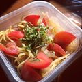 ピロリラ's cooksnap of when they made 冷たい麺弁当　キノコとツナの冷製パスタ.