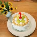 リサモール's cooksnap of when they made １歳バースデーケーキ.