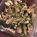クックRJG0L2☆'s cooksnap of when they made 空芯菜（エン菜）と豚肉のラー油黒酢炒め.