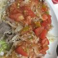 亀吉pon's cooksnap of when they made トマトで食べる豚しゃぶサラダ.