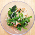 メロンパンマン's cooksnap of when they made ほうれん草とカニカマの柚子胡椒おひたし.