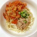 くまやっこ's cooksnap of when they made 暑い夏に！簡単 冷たい三色サラダうどん.