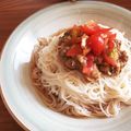 なちゅcafe's cooksnap of when they made マンネリ解消！サバ缶トマトそうめん.