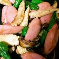 ふぁんたにゃん's cooksnap of when they made 魚肉ソーセージとヤングコーンの炒め物♪.