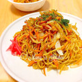 YUH♡ママ's cooksnap of when they made 卵でまろやか☆人参しりしり焼きそば.