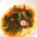 i3uchi's cooksnap of when they made レタスとトマトとソーセージのスープ.