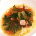 i3uchi's cooksnap of when they made レタスとトマトとソーセージのスープ.