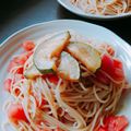 ベーカー's cooksnap of when they made トマトとズッキーニの冷製パスタ.