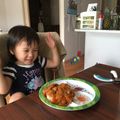 ラブにゃんこ's cooksnap of when they made きのことチキンのハヤシライス.