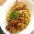 chu♡'s cooksnap of when they made マヨ卵チャーハン♡豚肉の甘辛炒めのせ♡.