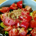 ゆらみち's cooksnap of when they made トマトときゅうりの中華風サラダ.