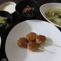 かとさとかず's cooksnap of when they made 和定食☆ヘルシー鳥つくね串.