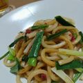 チョビ～☆'s cooksnap of when they made お酒にも合う梅とオイスターソース焼うどん.