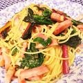 そらいろ猫's cooksnap of when they made スイスチャードで簡単！パスタ.