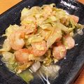 まめ39's cooksnap of when they made レタス丸ごと1個☆エビの味噌たま炒め.