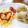 ☆ももミルク☆'s cooksnap of when they made 具無しでも美味！チーズINオムレツ.