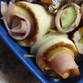 9ma9ma's cooksnap of when they made お弁当に♪ハムとちくわのクルクル巻き.
